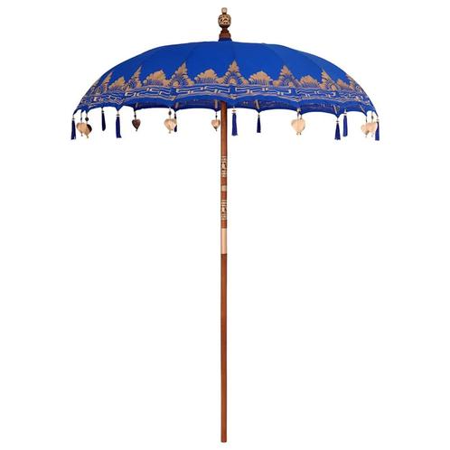 vidaXL Parasol Anders Blauw x 250 cm, Tuin en Terras, Parasols, Nieuw, 1 tot 2 meter, Verzenden