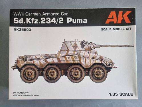 AK Interactive AK35503 Sd.Kfz. 234/2 Puma 1:35, Hobby en Vrije tijd, Modelbouw | Auto's en Voertuigen, Verzenden