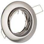 Spot Armatuur GU10 - Inbouw Rond - Chroom - Kantelbaar Ø90mm, Huis en Inrichting, Lampen | Spots, Metaal of Aluminium, Nieuw, Ophalen of Verzenden