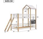 Speels Kinder Stapelbed 90x200 cm met Tekentafel en Glijbaan, Verzenden, Nieuw