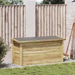 vidaXL Opbergbox Naturel 119 x 44,5 x 58 cm Geïmpregneerd, Tuin en Terras, Verzenden, Nieuw