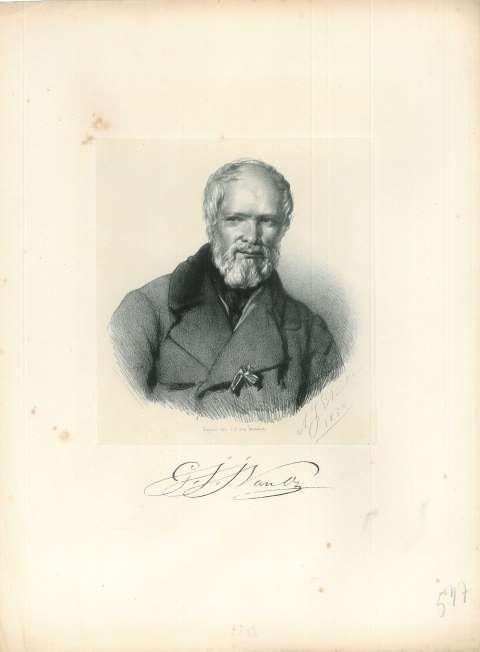 Portrait of Georgius Jacobus Johannes van Os, Antiek en Kunst, Kunst | Etsen en Gravures