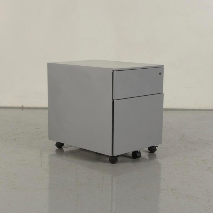 Verrijdbaar ladeblok Officenow - Aluminium - 54 x 42 x 58 cm, Huis en Inrichting, Kasten | Ladekasten, Ophalen of Verzenden