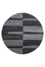 Rond Shaggy Vloerkleed | Gala | Grijs | 200x200 cm, Huis en Inrichting, Stoffering | Tapijten en Kleden, Verzenden, Nieuw