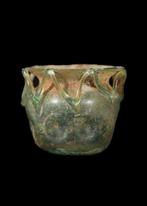 Oud-Romeins Glas Pot met Achterblijvende