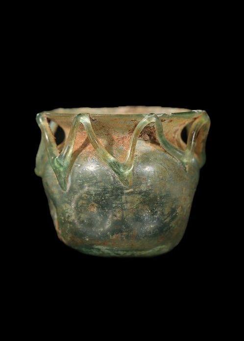 Oud-Romeins Glas Pot met Achterblijvende, Antiek en Kunst, Antiek | Overige Antiek