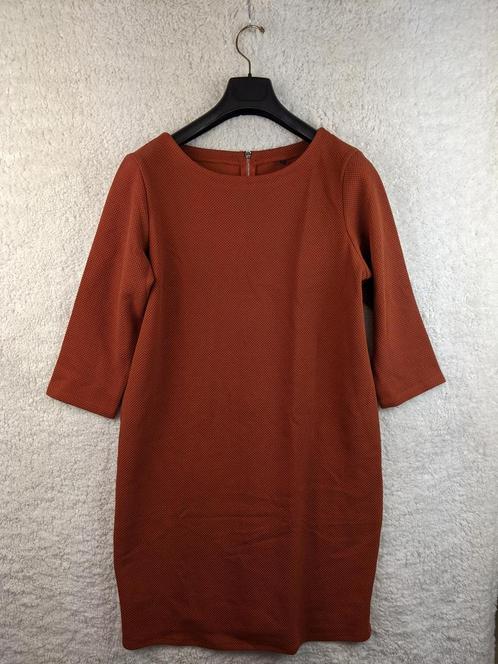 Burnt orange knee-length dress, Kleding | Dames, Jurken, Nieuw, Verzenden