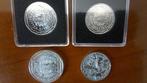Frankrijk. 5 Euro / 10 Euro / 25 Euro 2002/2012 (4 monnaies), Postzegels en Munten