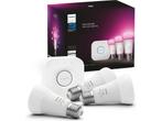 Philips Hue starterkit - wit en gekleurd - 3 lampen - E27 -, Huis en Inrichting, Verzenden, Zo goed als nieuw