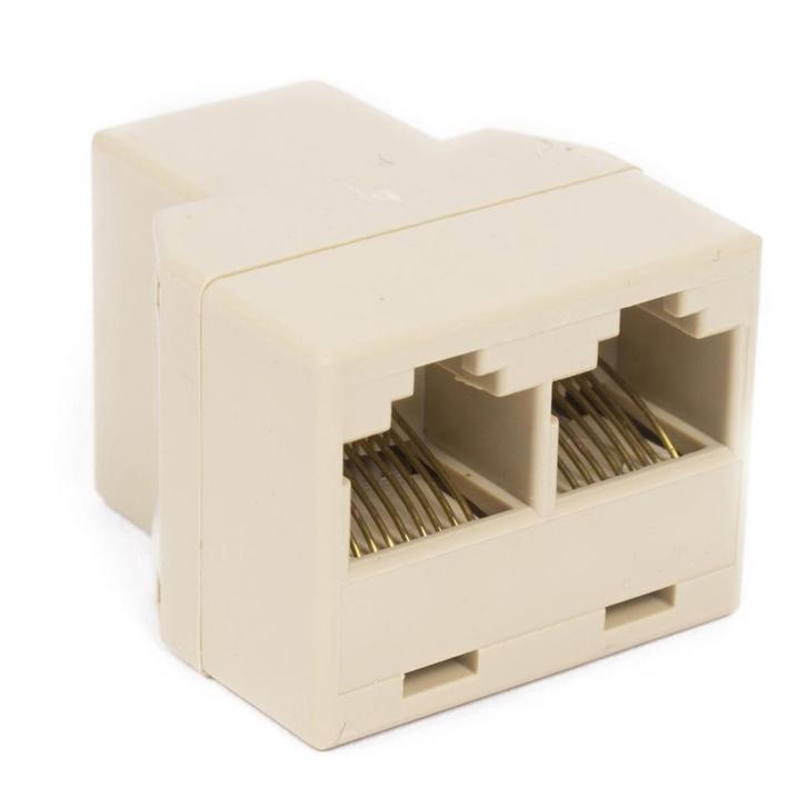 Benson Ethernet en ISDN splitter - RJ45 - ivoor - lichtge..., Computers en Software, Overige Computers en Software, Nieuw, Ophalen of Verzenden