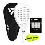 VirtuFit Fusion Pro Padel Set - Wit - Silver, Sport en Fitness, Padel, Verzenden, Nieuw