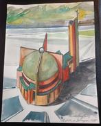 Alberto Sartoris (1901-1998) - Architectural project, Antiek en Kunst, Kunst | Schilderijen | Klassiek