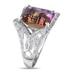 Ring - 18 karaat Witgoud, 18K witgouden ring met 0,55 ct, Sieraden, Tassen en Uiterlijk, Ringen, Nieuw