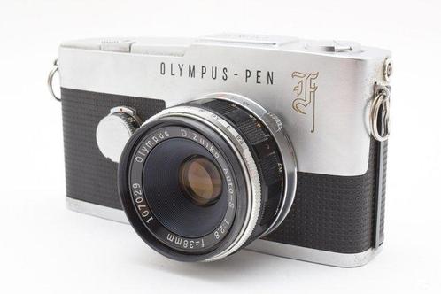 Olympus PEN F D.Zuiko Auto S 2.8/38mm Halfkleinbeeldcamera, Audio, Tv en Foto, Fotocamera's Analoog