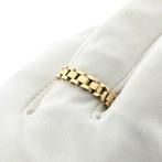 Gouden schakelring (gouden ring, geelgoud, Bismarck schakel), Sieraden, Tassen en Uiterlijk, Ringen, Gebruikt, Overige kleuren