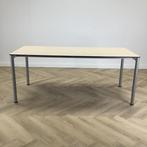 Eromes kantinetafel 180x80 cm,  ahorn - grijs, Ophalen of Verzenden, Gebruikt, Bureau