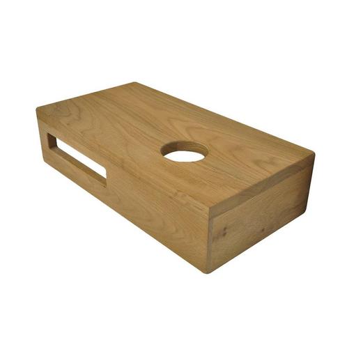 Fonteinplank Wiesbaden Oak Planchet 40x21x10 cm Rechts, Doe-het-zelf en Verbouw, Sanitair, Overige typen, Nieuw, Ophalen of Verzenden