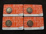 Nederland. 2 Euro 2022 Erasmus (4 stuks)  (Zonder