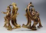 Vuurbok (2) - Brons - Rococo-stijl vuurbokken