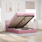 vidaXL Ottoman bed met matras en LEDs 140x200cm fluweel, Verzenden, 140 cm, 200 cm, Stof