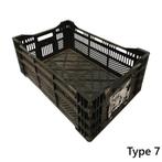 Kunststof krat 600x400x240mm zwart geperforeerd, gebruikt -, Doe-het-zelf en Verbouw, Gebruikt, 40 tot 60 cm, 50 tot 75 cm, Ophalen of Verzenden