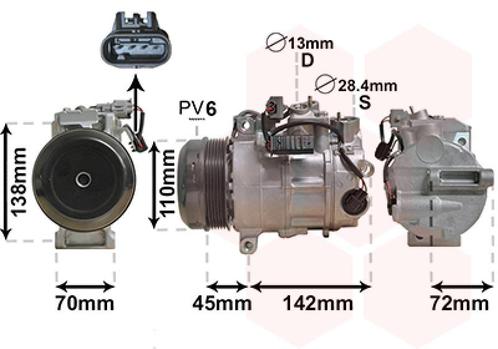 AIRCO COMPRESSOR VOOR MERCEDES BENZ C-KL W204 2007-2011, Auto-onderdelen, Airco en Verwarming, Nieuw, Ophalen of Verzenden