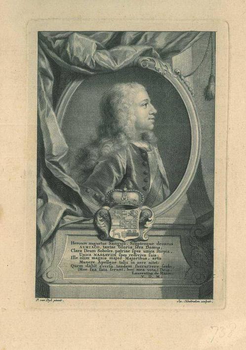 Portrait of William IV, Prince of Orange, Antiek en Kunst, Kunst | Etsen en Gravures