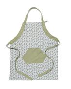 HEMA Keukenschort met stippen chambray katoen, Verzenden, Nieuw, Groen