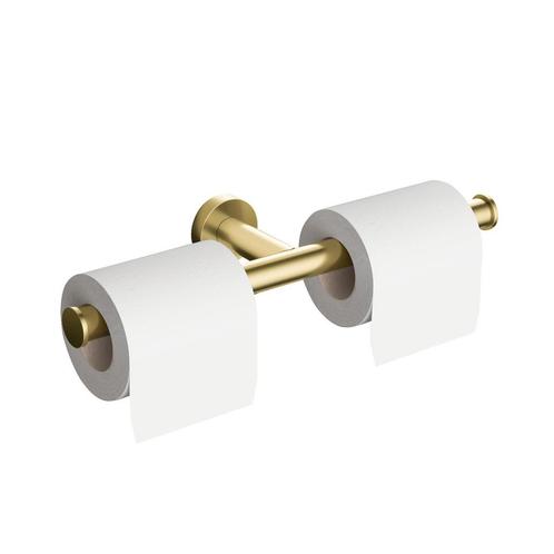 Toiletrolhouder Hotbath Cobber Geborsteld Messing PVD, Doe-het-zelf en Verbouw, Sanitair, Bad, Nieuw, Chroom, Ophalen of Verzenden