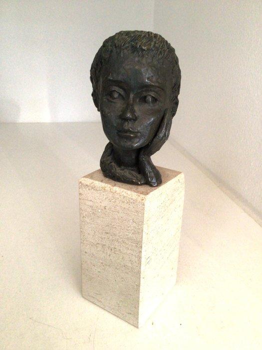 Astrid Veldhuyzen - Koppen - sculptuur, “ Luisteren “ - 19, Antiek en Kunst, Curiosa en Brocante