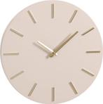 2dekans | Mica Decorations Brixen Wandklok - Ø36 cm - Beige, Ophalen of Verzenden, Zo goed als nieuw