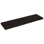 vidaXL Wandschap behandeld massief eikenhout donkerbruin, Huis en Inrichting, Woonaccessoires | Wandplanken en Boekenplanken, Verzenden