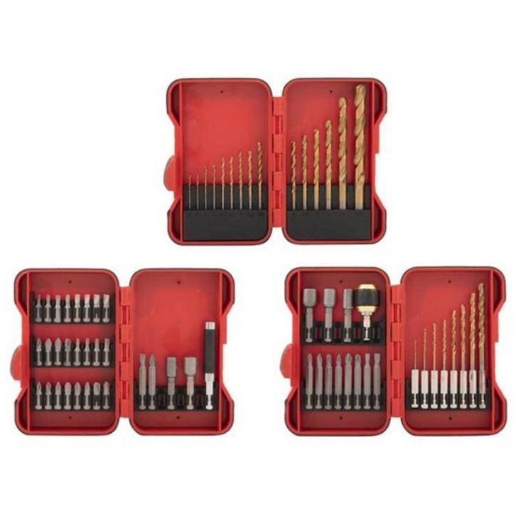 Topgear boor- en bitset 64-delig – met opbergboxen, Doe-het-zelf en Verbouw, Gereedschap | Handgereedschap, Ophalen of Verzenden