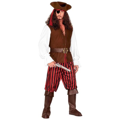 Piratenpak Rood Bruin Heren, Kleding | Heren, Carnavalskleding en Feestkleding, Nieuw, Verzenden