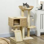 TRUUSK Katten Krabpaal 98 Cm Kattenboom Met 2 Ligoppervlakke, Dieren en Toebehoren, Katten-accessoires, Verzenden, Nieuw