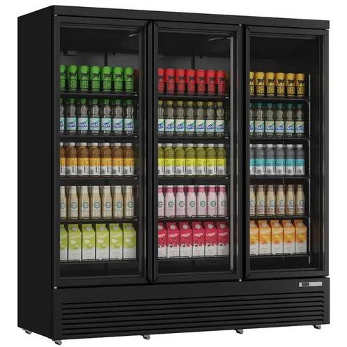 Unnicool Koelkast | 1530L | Zwart | 0°c/+10°c | Geforceerd |, Witgoed en Apparatuur, Koelkasten en IJskasten, Ophalen of Verzenden