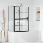 vidaXL Bad Douche Scherm Zwart en transparant 80 x 67 x, Verzenden, Nieuw