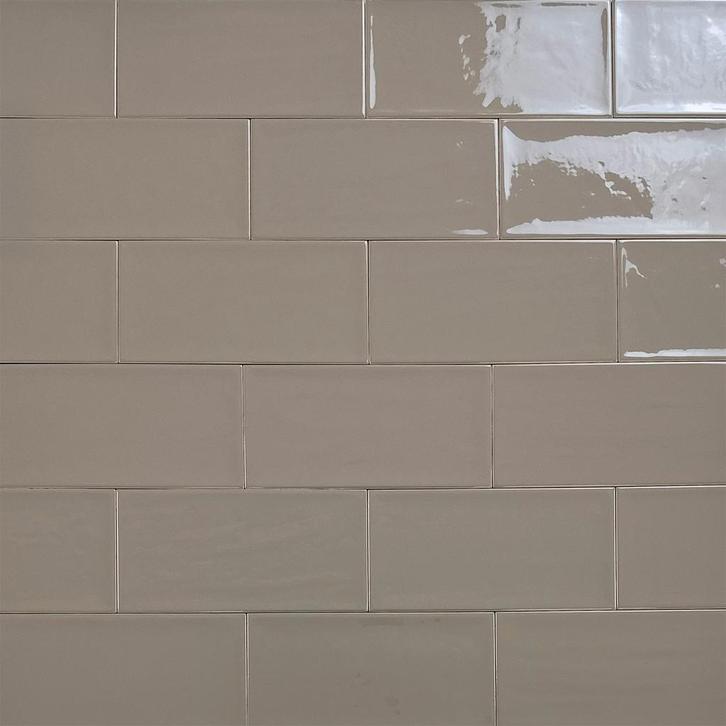 Wandtegel artic handvormlook 10x20cm mokka bruin wandtegel, Doe-het-zelf en Verbouw, Tegels, Wandtegels, Nieuw, 10 m² of meer
