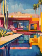 Alexy Berthelot - Primary Texas house, Antiek en Kunst, Kunst | Schilderijen | Modern