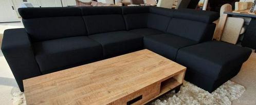 Loungebank Raalte - loungebanken - Zwart, Huis en Inrichting, Banken | Sofa's en Chaises Longues, Nieuw, Stof
