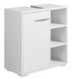 Wastafelkast Neptunus 60 x 28 x 60 cm Wit Badkamerkast, Verzenden, Nieuw, Wastafelkast