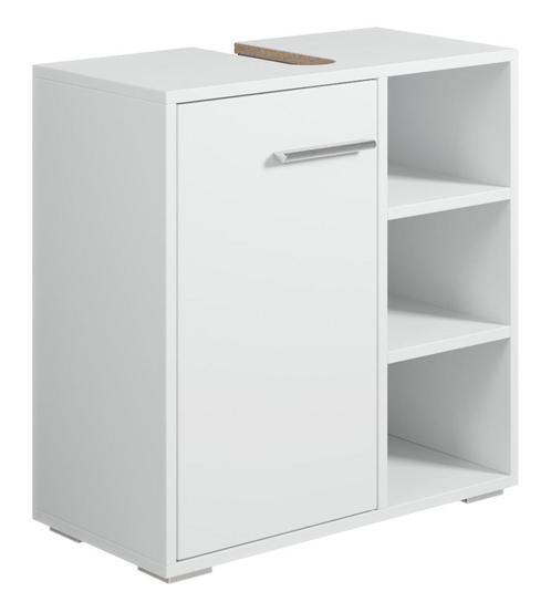 Wastafelkast Neptunus 60 x 28 x 60 cm Wit Badkamerkast, Huis en Inrichting, Badkamer | Badkamermeubels, Nieuw, Wastafelkast, Verzenden