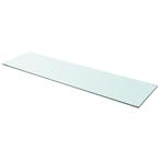 vidaXL Wandschap transparant 110x30 cm glas, Huis en Inrichting, Woonaccessoires | Wandplanken en Boekenplanken, Verzenden, Nieuw