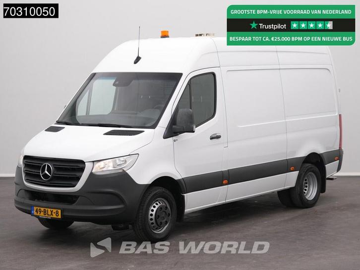 Zakelijke Lease |  Mercedes-Benz Sprinter 514 CDI Dubbelluch, Auto's, Bestelauto's, Lease, Automaat, Financial lease, Wit, Mercedes-Benz