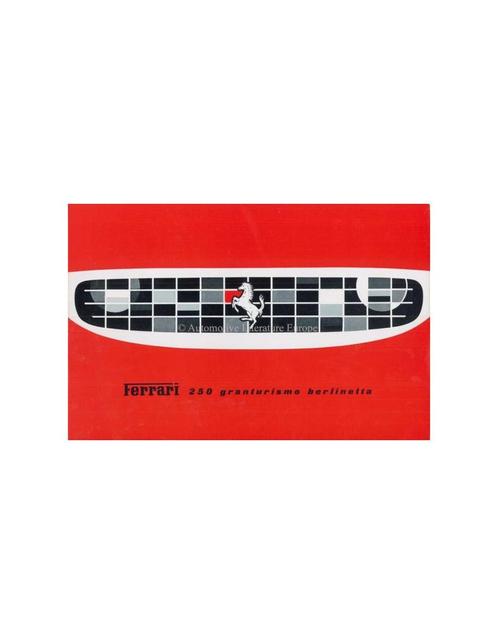 1959 FERRARI 250 GRANTURISMO BERLINETTA BROCHURE ITALIAANS, Boeken, Auto's | Folders en Tijdschriften, Ferrari