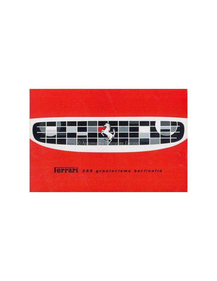 1959 FERRARI 250 GRANTURISMO BERLINETTA BROCHURE ITALIAANS, Boeken, Auto's | Folders en Tijdschriften, Ferrari