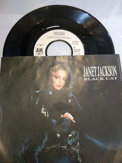 vinyl single 7 inch - Janet Jackson - Black Cat, Cd's en Dvd's, Vinyl Singles, Zo goed als nieuw, Verzenden