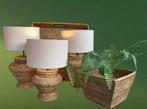 Superb Rattan x 5 piece lot - Tafellamp (5) - Rattan - 1, Antiek en Kunst, Kunst | Designobjecten