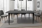 Moderne eettafel MILANO 180cm antraciet keramiek zwarte, Huis en Inrichting, Tafels | Eettafels, Ophalen of Verzenden, Nieuw