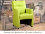 Leren eetkamerstoel Sharp - Toledo Lime (felgroen) - Met, Huis en Inrichting, Stoelen, Eigentijds, Modern, Overige kleuren, Nieuw